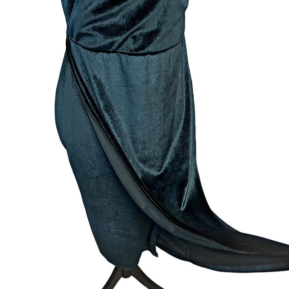 Lulus Velvet Wrap Midi Dress Sleeveless V-Neckline Adjustable Party Large NWT - Picture 6 of 10